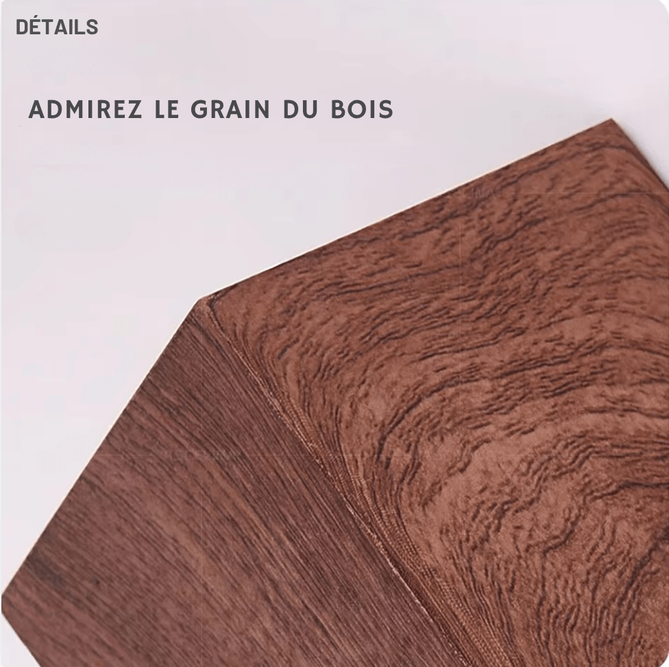 Applique murale cubique en bois naturel