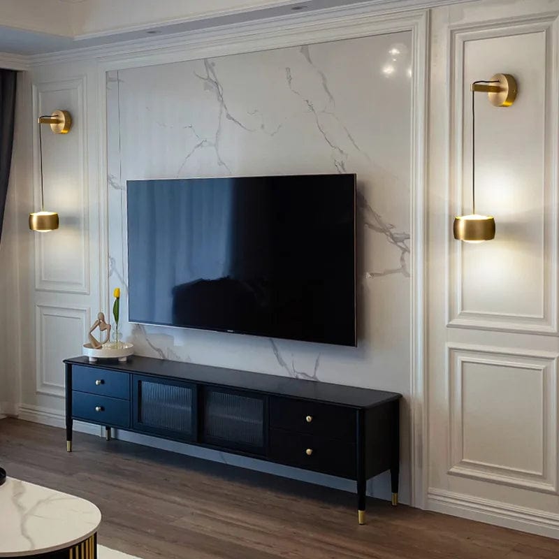 Applique murale cuivre brossé