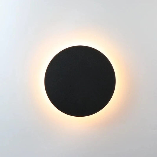 Diameter 20cm / Warm White (2700-3500K) / black Applique murale disque