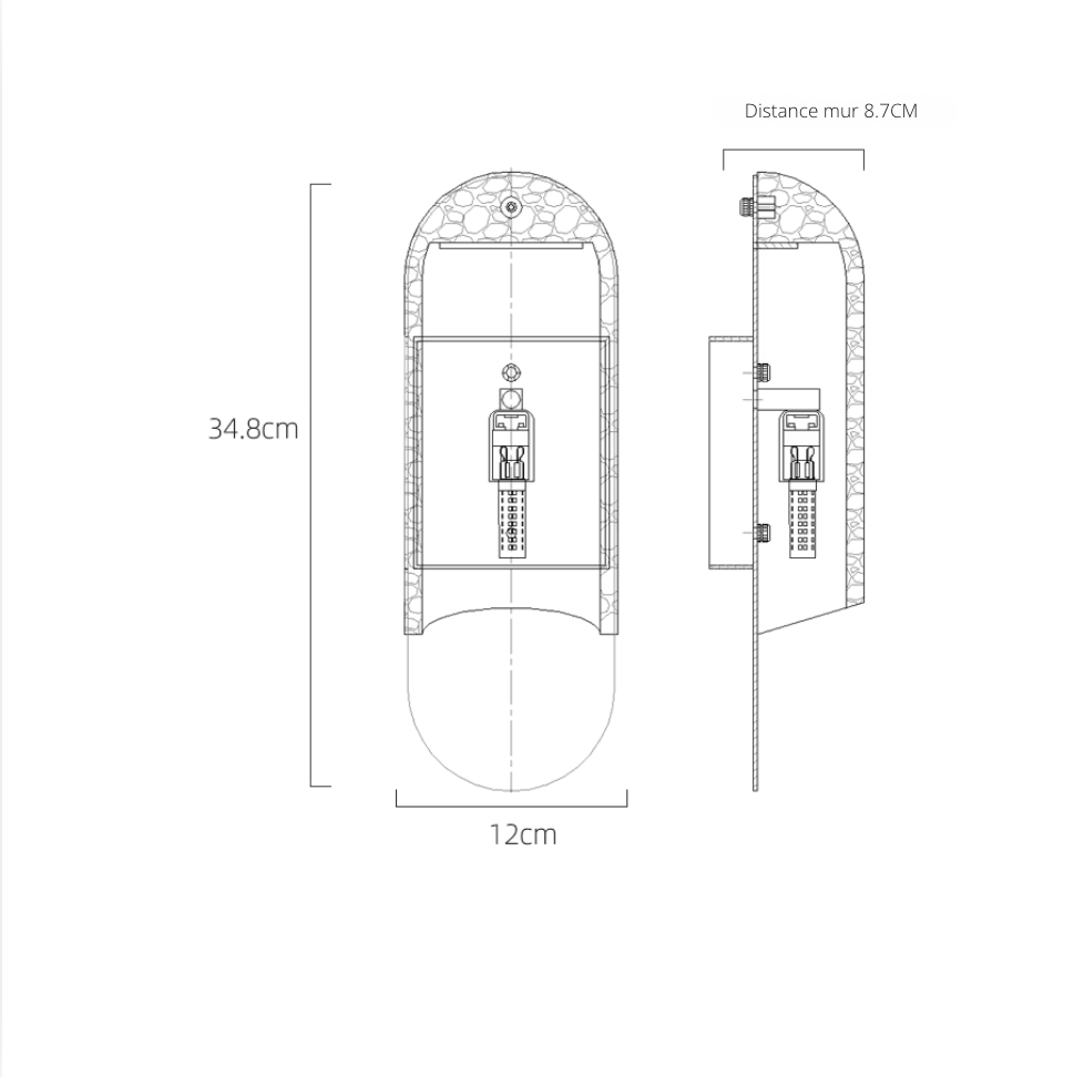 Applique murale en marbre sculpté