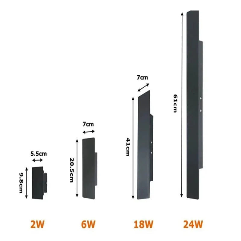 Applique murale exterieur led design