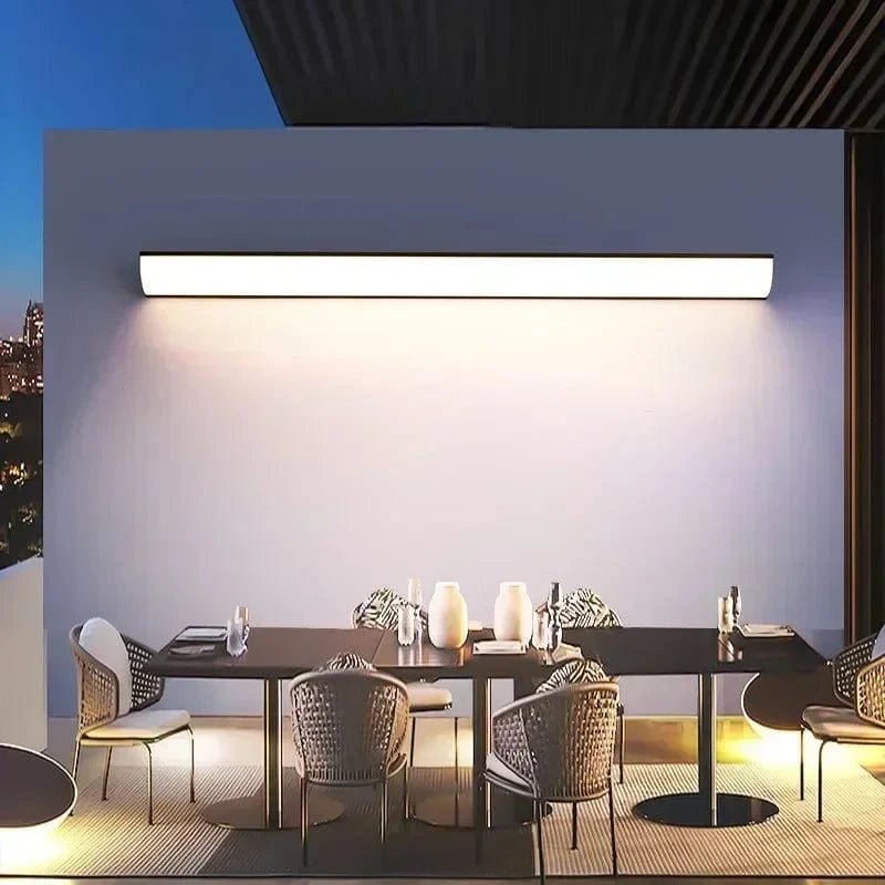 Applique murale exterieur longue