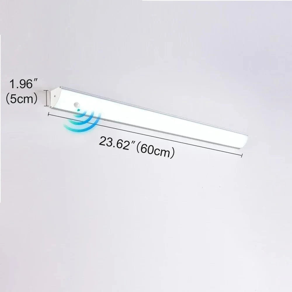 BLANC 60 CM AVEC CAPTEUR DE MOUVEMENT / LUMIÈRE CHAUDE Applique murale exterieur longue