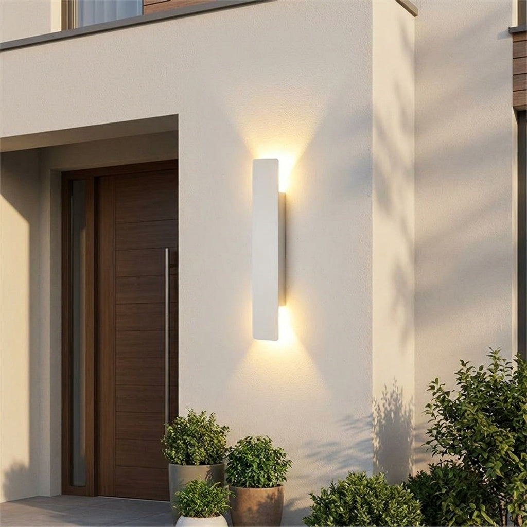 Applique murale exterieur maison 40CM BLANC - 18 W