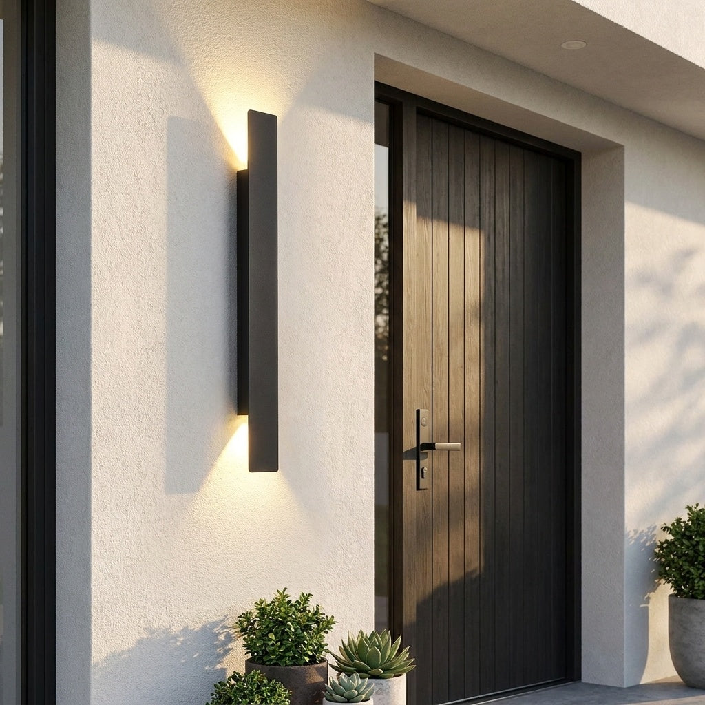 Applique murale exterieur maison 60cm NOIR - 24 W