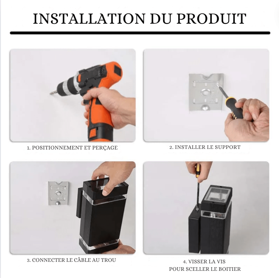 Applique murale extérieure étanche