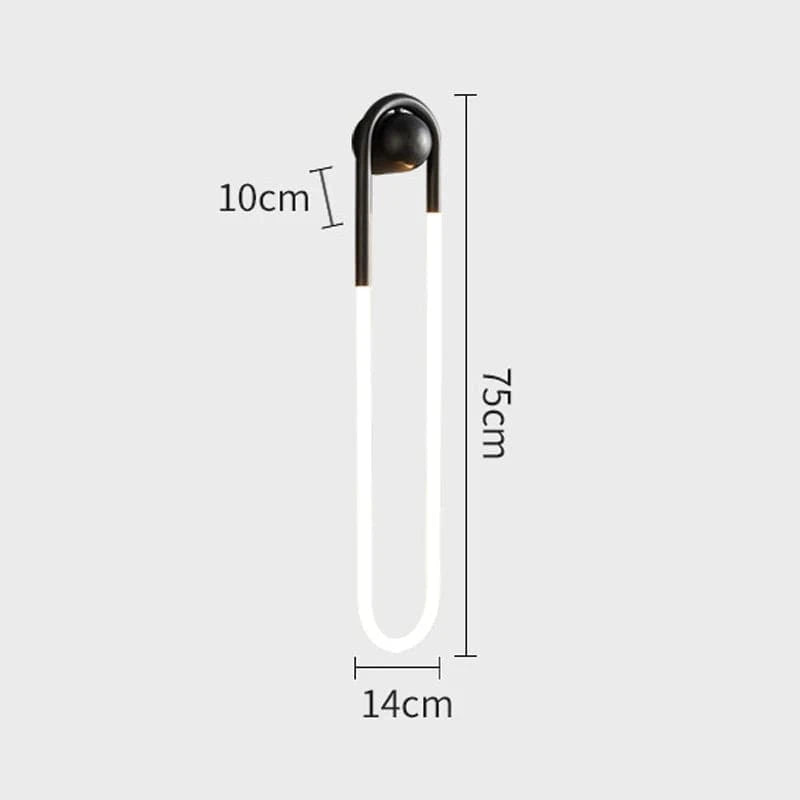 Black-75 / 4000k Applique murale LED minimalisme chic