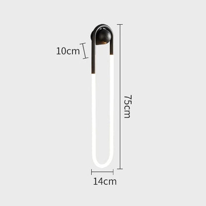Black-75 / 4000k Applique murale LED minimalisme chic