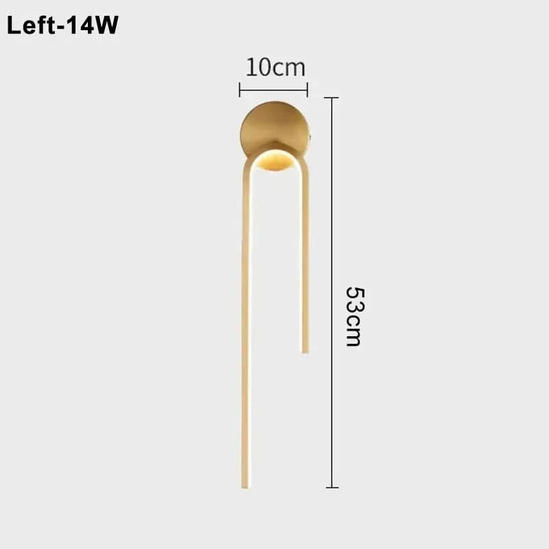 OR - GAUCHE / Warm White (2700-3500K) Applique murale led pour chambre