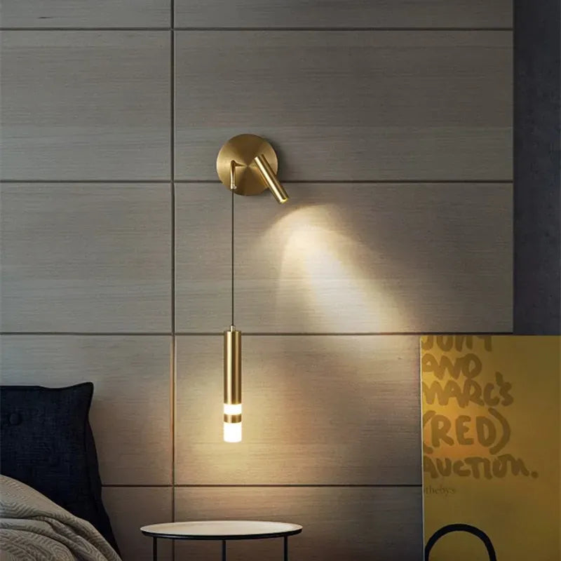 Applique murale liseuse avec pendant