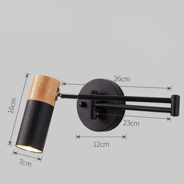 black / Neutral light Applique murale liseuse bras directionnel