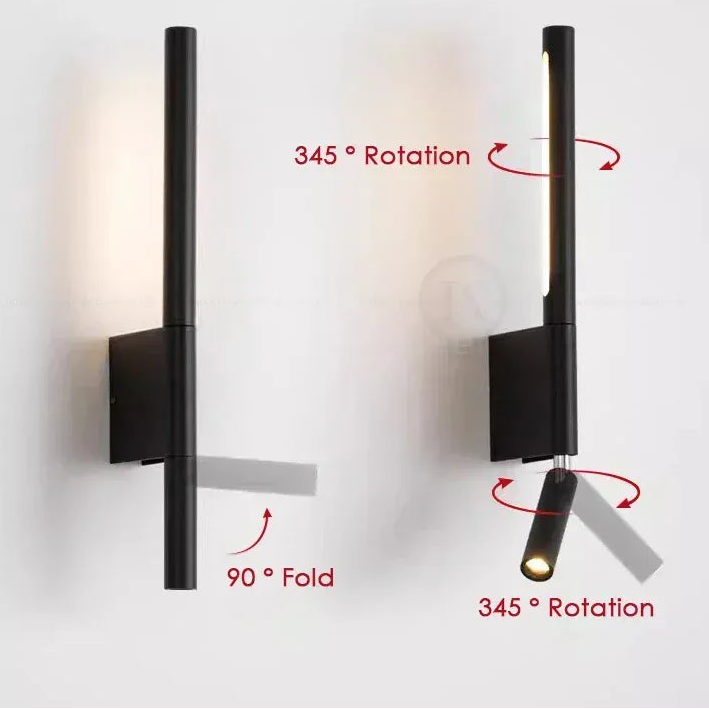 Applique murale liseuse éclairage bidirectionnel et orientable