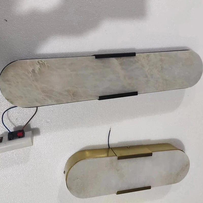 Applique murale marbre base cuivre