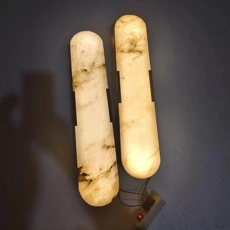 Applique murale marbre base cuivre