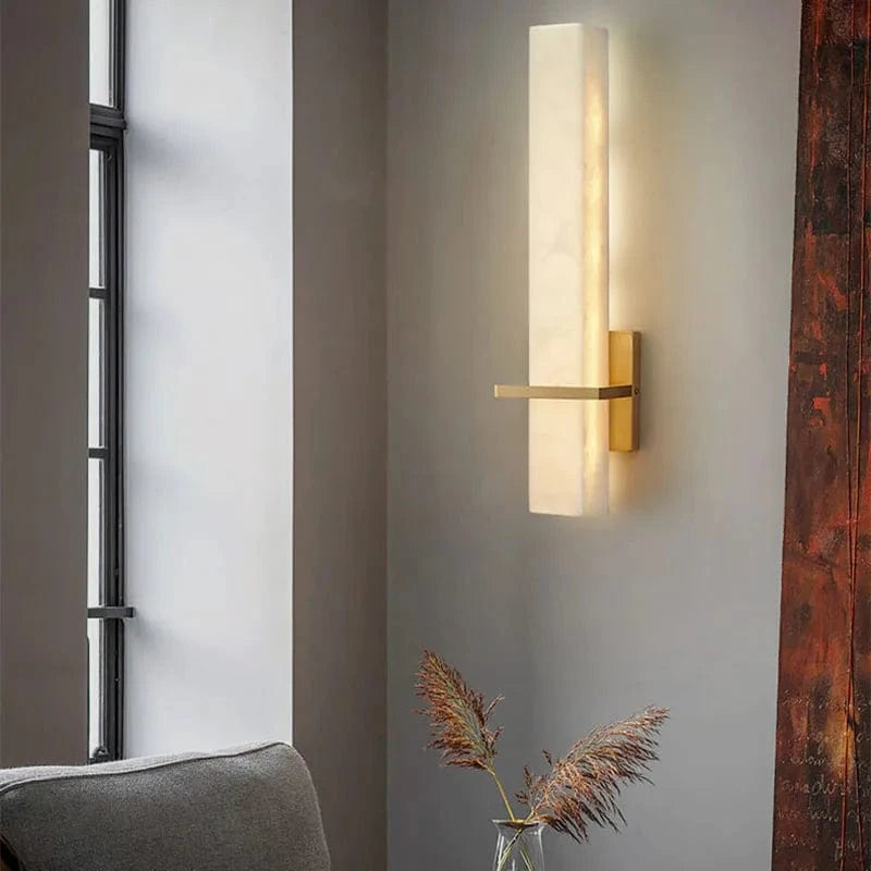 Applique murale marbre finition Or