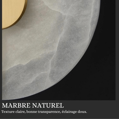 Applique murale ronde blanche