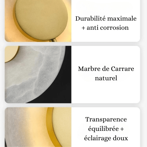 Applique murale ronde blanche