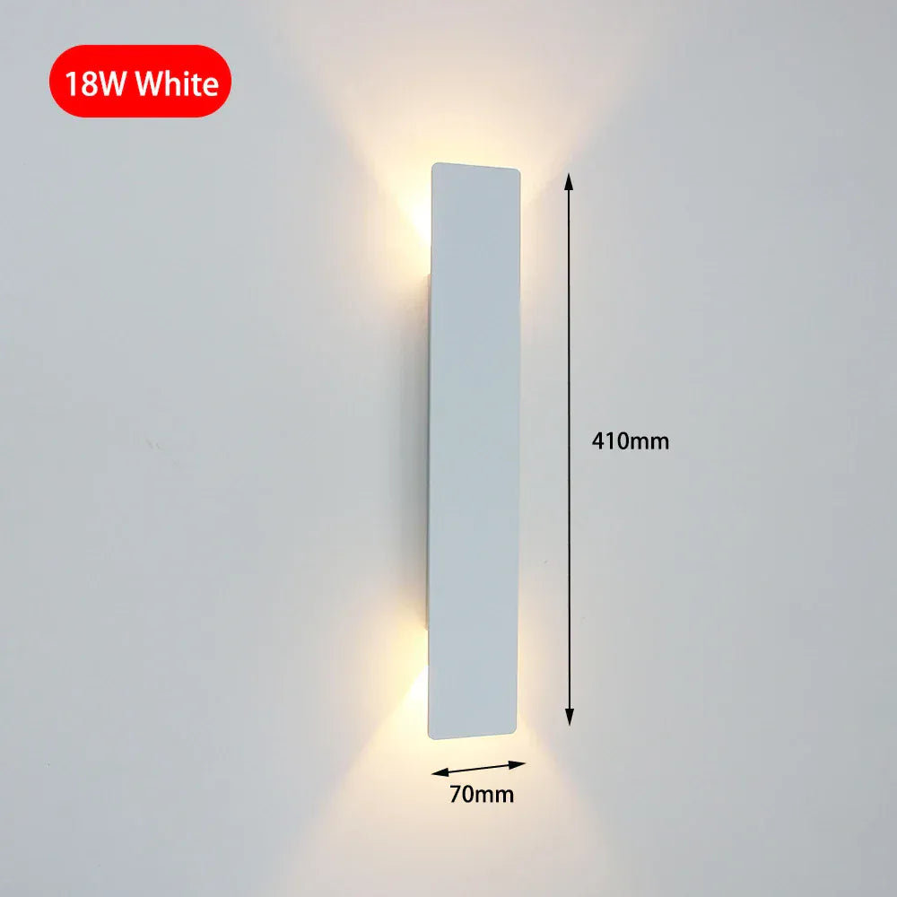 18W white / Warm White (2700-3500K) Applique murale très fine design minimaliste
