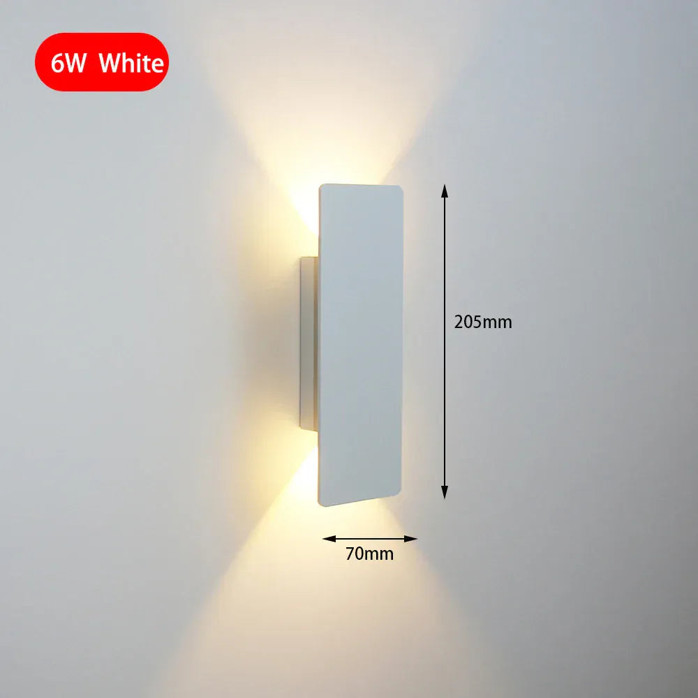 6W white / Warm White (2700-3500K) Applique murale très fine design minimaliste