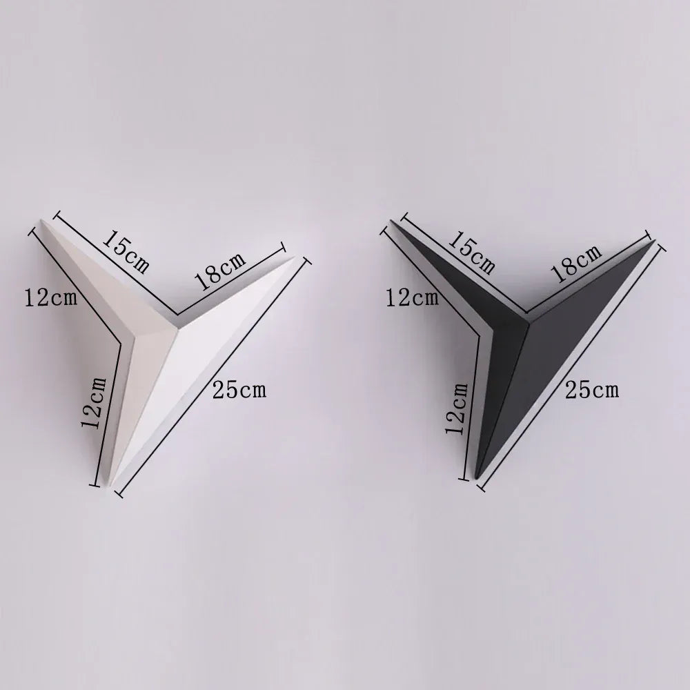 Applique murale triangle led