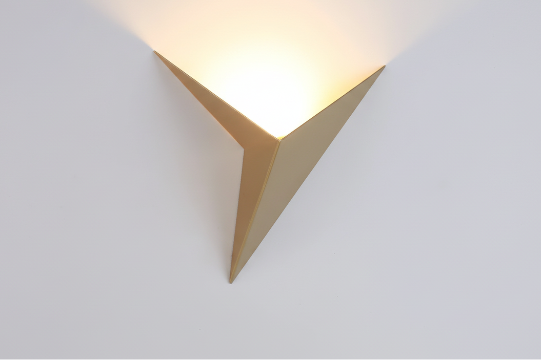 Applique murale triangle led
