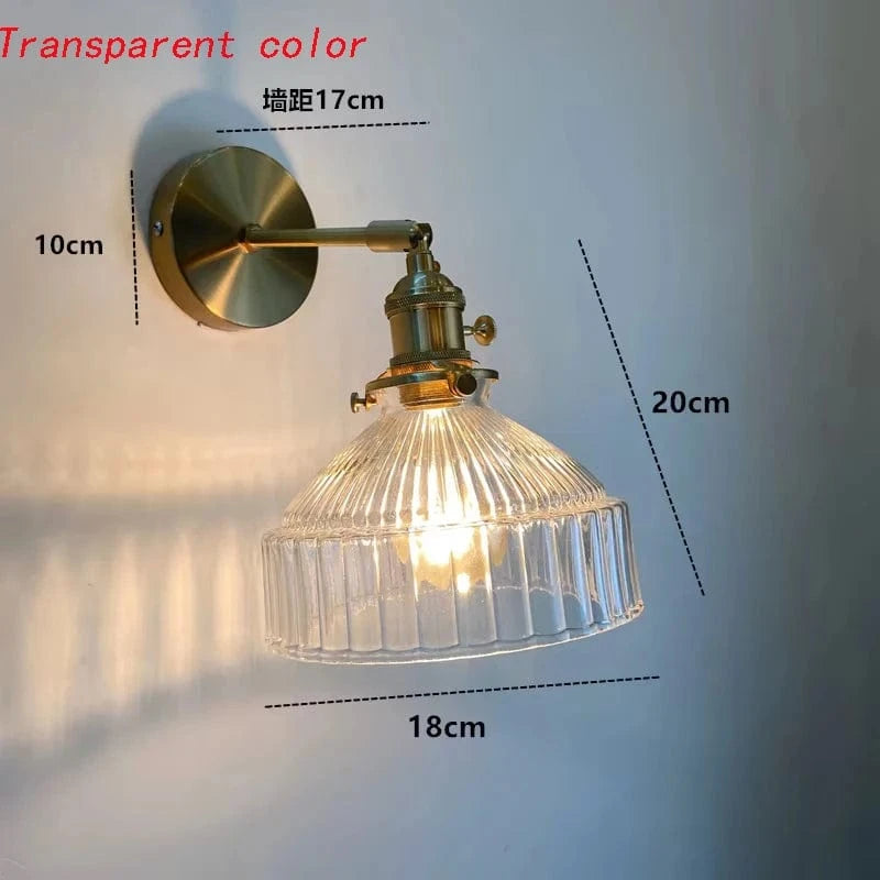 TRANSPARENT / SANS AMPOULE Applique murale verre coloré