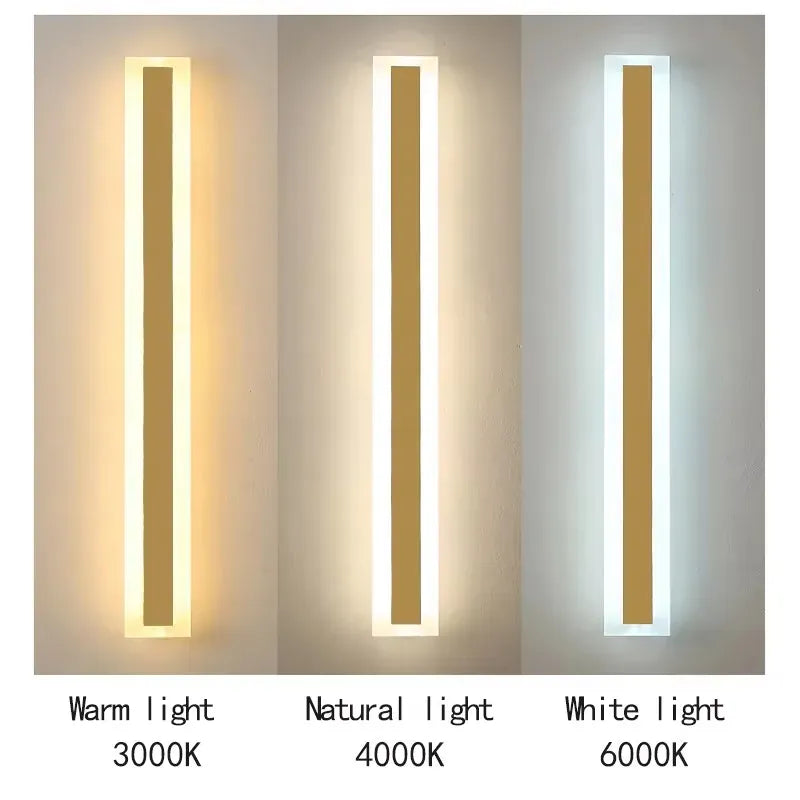 Gold variable light / CN / 30cm Barre LED extérieure aluminium IP65