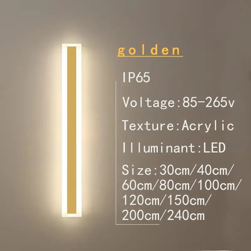Golden natural light / CN / 40cm Barre LED extérieure aluminium IP65