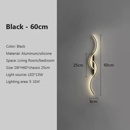 Black 60cm / Warm white applique new