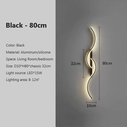 Black 80cm / Warm white applique new