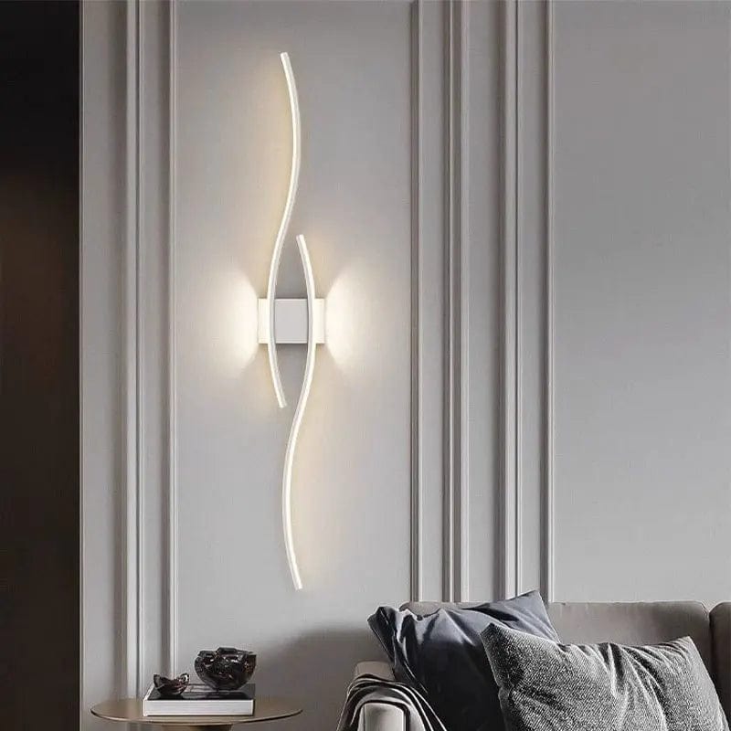 BLANC 60 CM / LUMIÈRE NEUTRE Applique murale salon led design