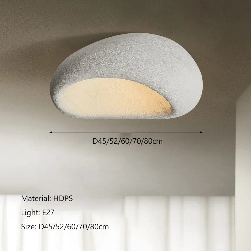 BLANC IVOIRE / DIAMÈTRE 70 CM / LUMIÈRE FROIDE 6500K Luminaire plafonnier design