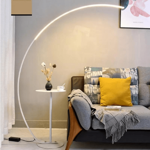 Blanc Lampe de salon sur pied