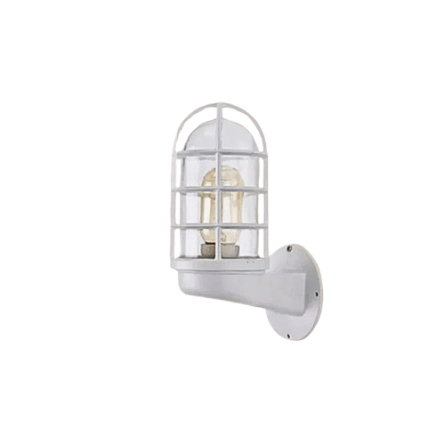 BLANC / PAS D'AMPOULE Applique murale genre industrielle vintage