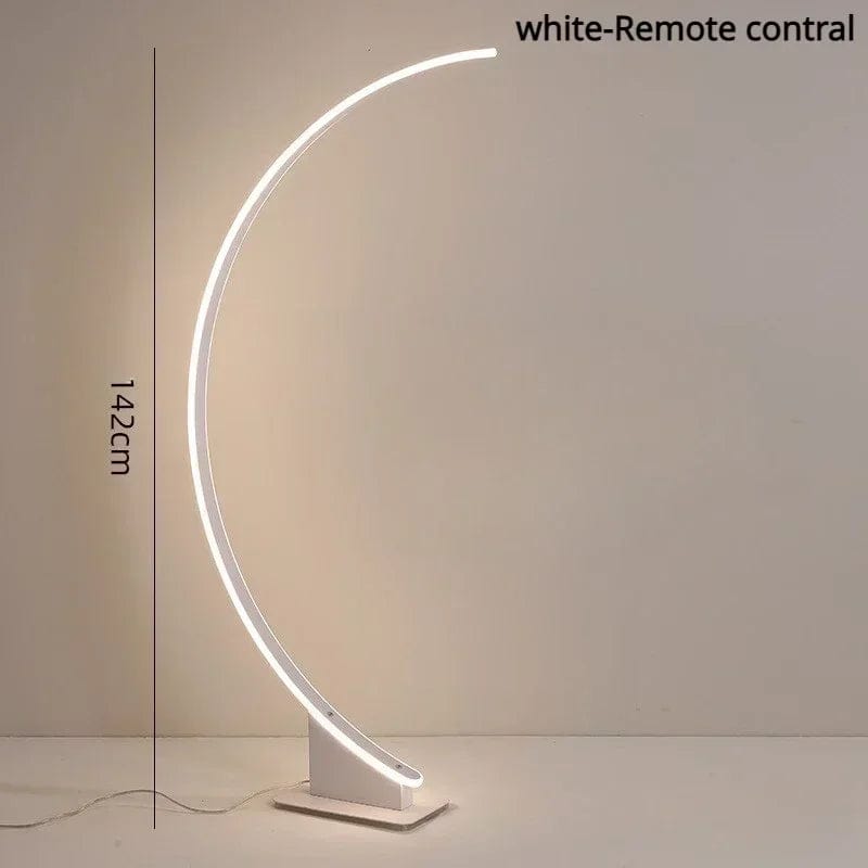 BLANC TRICOLORE + TÉLÉCOMANDE Lampe salon arc