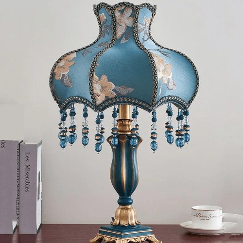 BLEU Lampe retro vintage