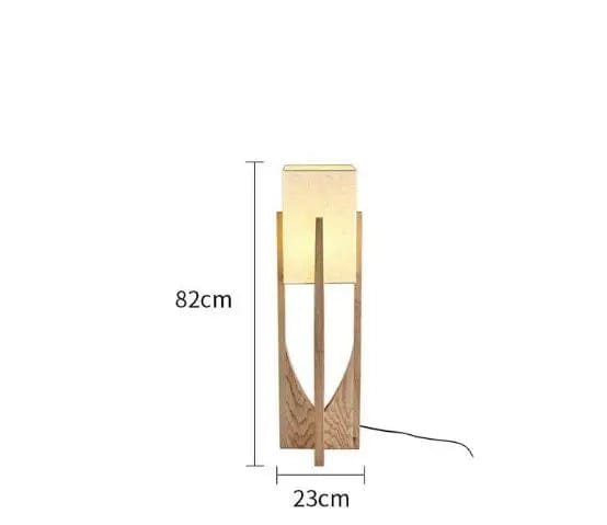 BOIS BRUT 82 CM / AMPOULE LUMIÈRE FROIDE Lampes en bois naturel