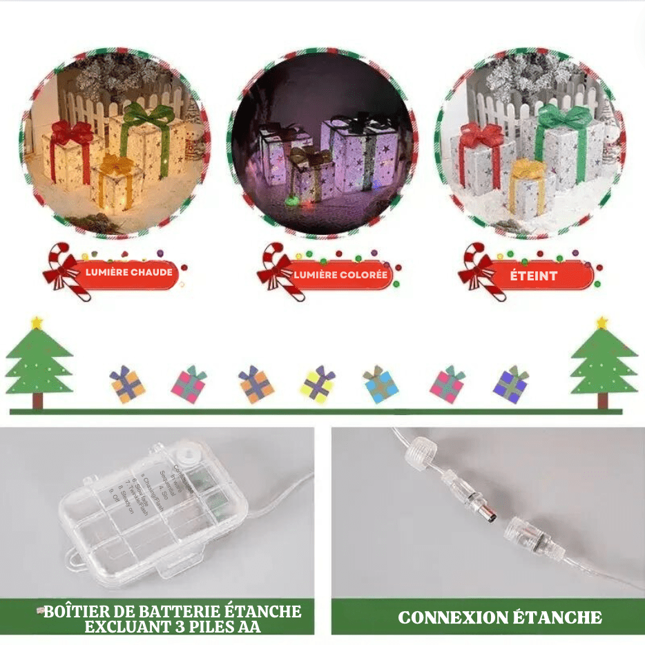 Cadeaux lumineux noel