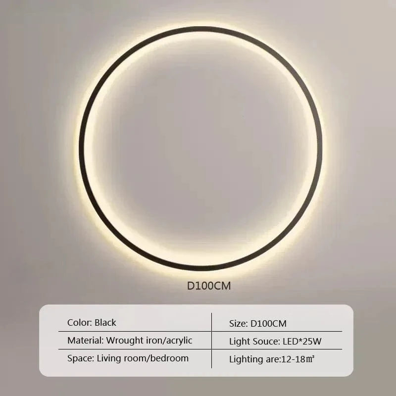 Type A 100cm / TRICOLORE (no RC) Cercle led lumineux