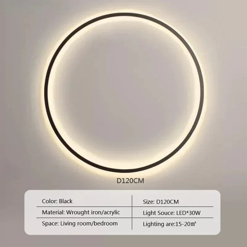 Type A 120cm / TRICOLORE (no RC) Cercle led lumineux