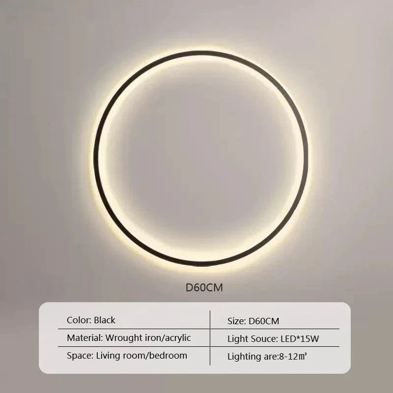 Type A 60cm / TRICOLORE (no RC) Cercle led lumineux