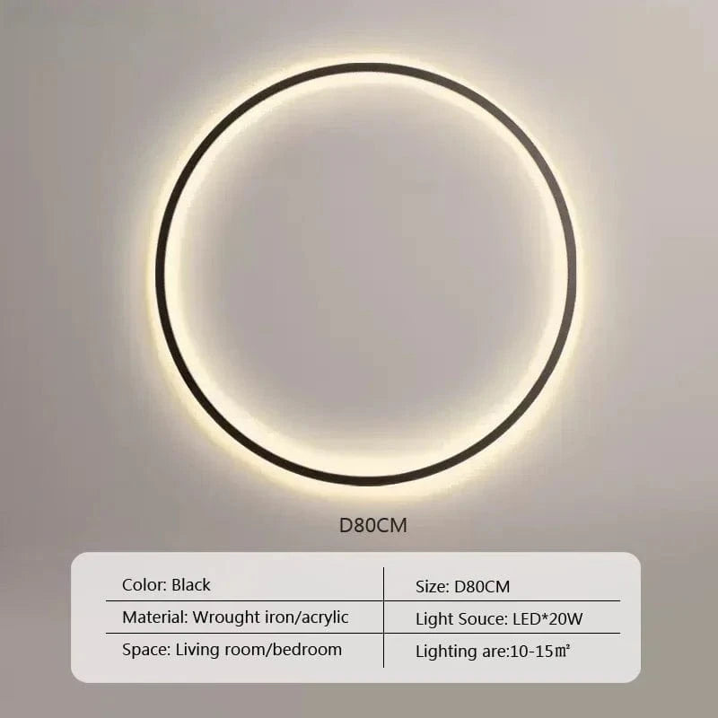 Type A 80cm / TRICOLORE (no RC) Cercle led lumineux