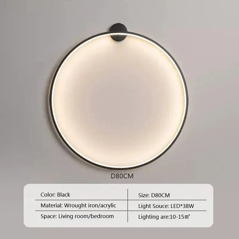 Type B 80cm / TRICOLORE (no RC) Cercle led lumineux