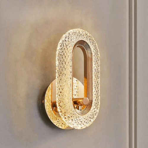 CRYSTAL SIMPLE / BLANC CHAUD (2700-3500K) Applique murale design luxe