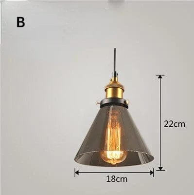 D small  Silver gray suspension laiton et verre