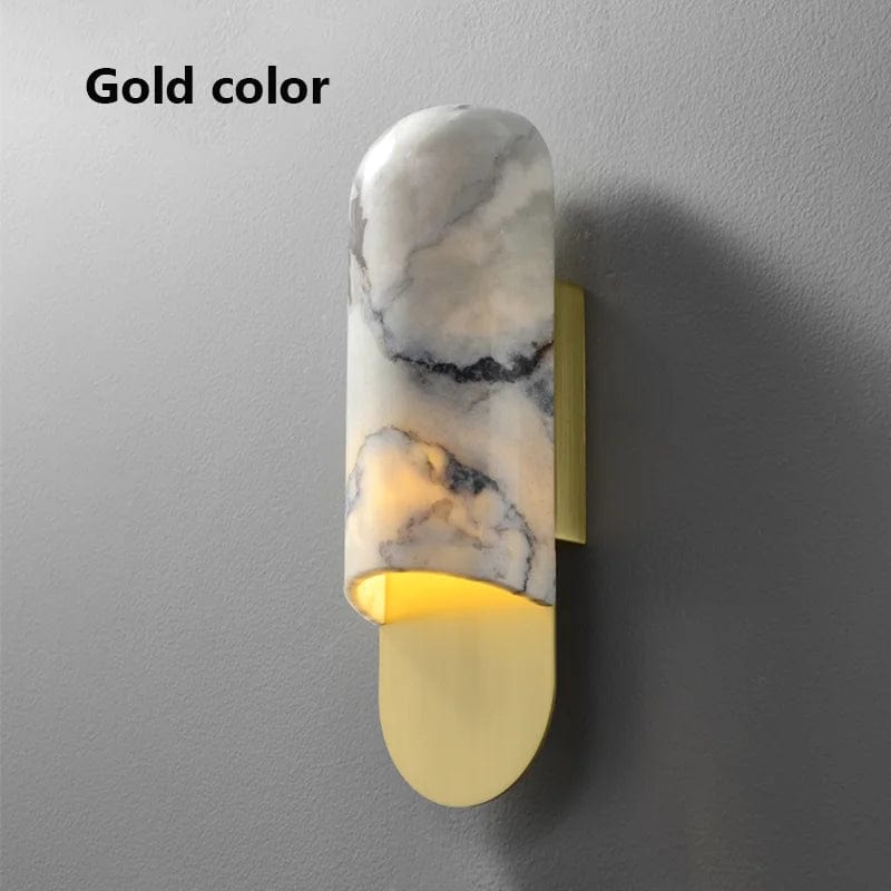 Gold color / Cool White(5500-7000K) Applique murale en marbre sculpté design