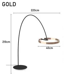 Gold-D40cm / Dimming light Lampe anneau sur pied