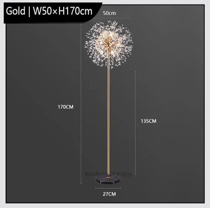 GOLD OR 50 CM x 170 CM Lampe sur pied moderne