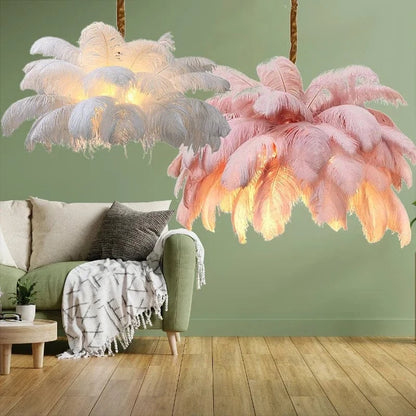 Grand Lustre Plumeau