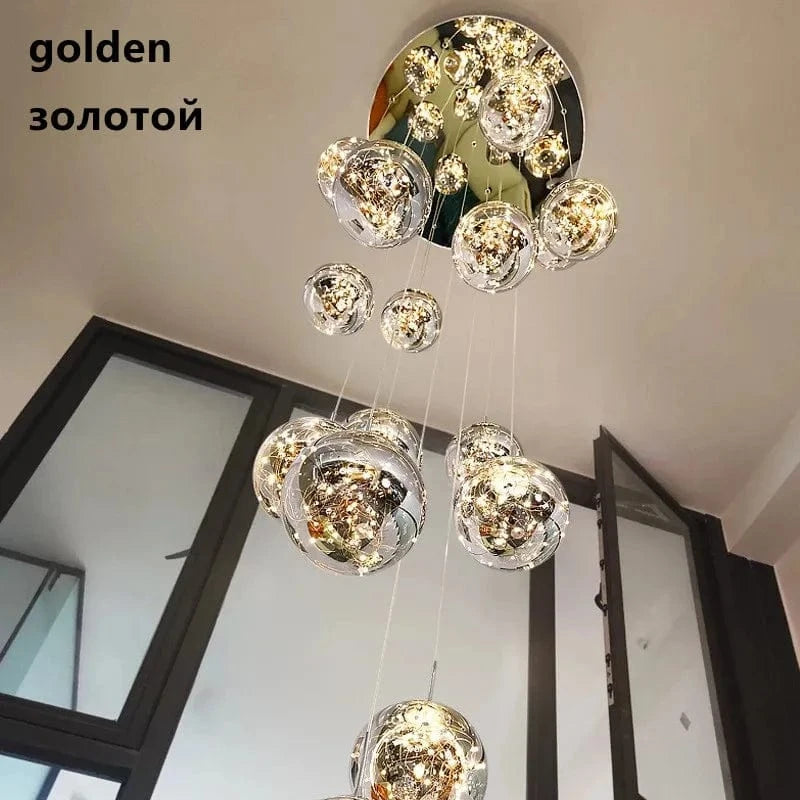 Grand lustre pour plafond haut